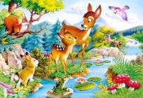 Opakowanie Puzzle 120 Bambi CASTOR