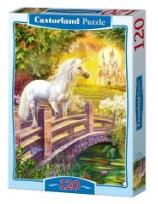Opakowanie Puzzle 120 Jednorożec na moście CASTOR