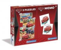 Opakowanie Puzzle 3w1+Memo Auta
