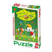 Okładka książki Puzzle 90 - Reksio ogrodnik ALEX
