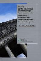 Okładka książki Słownik języka prawniczego i ekon. niemiecki T.1