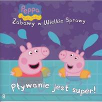 Okładka książki Świnka Peppa. Zabawy w .. 8 Pływanie jest super!