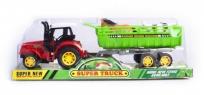 Opakowanie Traktor plastikowy z przyczepą 12cm