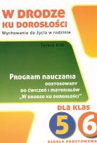 Okładka książki W drodze ku dorosłości SP 5-6 Program nauczania