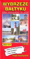 Okładka książki Wybrzeże Bałtyku Karwia - Władysławowo - Hel - Gdynia mapa 1:50 000 Eko Graf