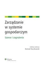 Okładka książki Zarządzanie w systemie gospodarczym