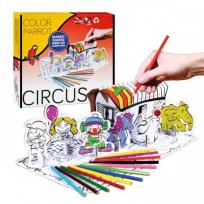 Opakowanie Zestaw kreatywny 3D do kolorowania cyrk