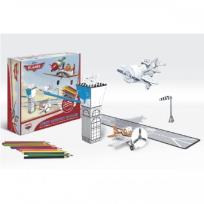 Opakowanie Zestaw kreatywny 3D do kolorowania Samoloty