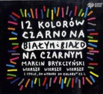 Okładka książki 12 kolorów czarno na białym, biało na czarnym - Audiobook