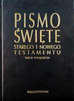Okładka książki Biblia Tysiąclecia granat oprawa ekologiczna