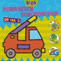 Okładka książki Blok pierwszych kolorowanek - Auto