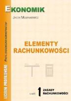 Okładka książki Elementy Rachunkowości cz 1 Zasady Rach w.2010