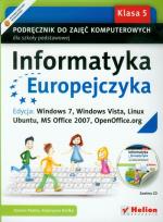Okładka książki Informatyka Europejczyka SP 5 podr Win 7 NPP 2013
