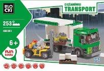 Okładka książki Klocki Blocki Transport Ciężarówki 253 elementy