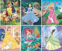 Opakowanie Klocki drewniane - Księżniczki 20 DINO