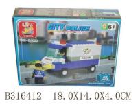 Okładka książki Klocki furgonetka Policyjna 89 elem.