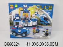 Opakowanie Klocki Komisariat i samochód  459 elem. Police