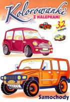 Okładka książki Kolorowanki z nalepkami. Samochody