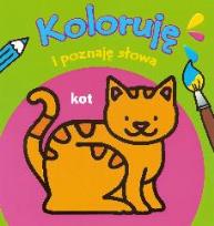 Okładka książki Koloruje i poznaję słowa - Kot