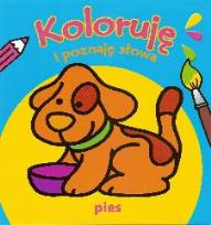 Okładka książki Koloruje i poznaję słowa - Pies
