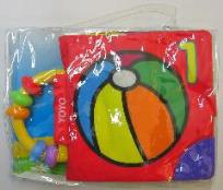 Okładka książki Książeczka szeleszcząca z grzechotką - Piłka