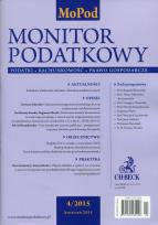Opakowanie Monitor Podatkowy rocznik 22 Nr 2015/04