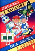 Okładka książki Obrazki i zagadki dla Jacka i Agatki 1