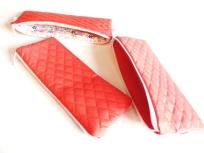 Opakowanie Piórnik POL 021 pikowany malinowy MESIO.pl