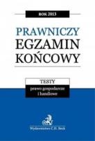 Okładka książki Prawniczy egzamin...2013 Testy. Prawo gosp...