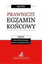 Okładka książki Prawniczy egzamin..2013 Testy. Prawo kons...