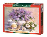 Okładka książki Puzzle 1000 Kwiaty i kapelusz CASTOR