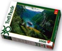 Opakowanie Puzzle 1000 Wodospad Siedem sióstr, Norwegia TREFL