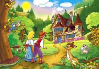 Opakowanie Puzzle 104 - Jaś i Małgosia MAXIM