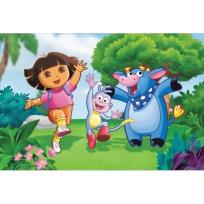 Opakowanie Puzzle 20 maxi - DORA Poznaje Świat Skacze AXEL