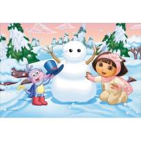 Opakowanie Puzzle 20 maxi - DORA Poznaje Świat Zima AXEL