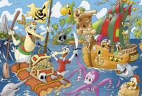 Opakowanie Puzzle 200 - Piracka tratwa AXEL