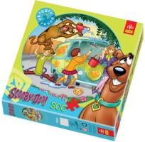 Okładka książki Puzzle 300 okrągłe Scooby-Doo Wielkie mycie TREFL