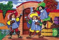 Opakowanie Puzzle 35 - Trzej Muszkieterowie AXEL