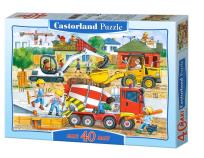 Okładka książki Puzzle 40 maxi - Na budowie CASTOR