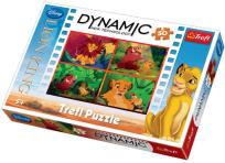 Okładka książki Puzzle 50 Dynamic Król Lew TREFL