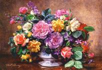 Okładka książki Puzzle 500 Bukiet wiosennych kwiatów CASTOR