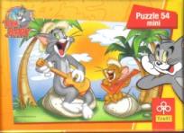 Opakowanie Puzzle 54 mini Wakacje Toma&Jerry'ego Gitara TREFL