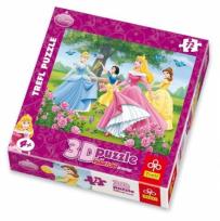 Opakowanie Puzzle 72 Księżniczki Różany ogród 3D TREFL