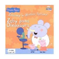 Okładka książki Świnka Peppa. Zabawy w .. 7 Zęby pana dinoz.