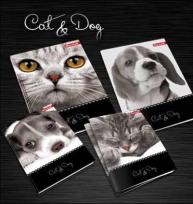 Opakowanie Zeszyt A5/60K/BR kratka 10 szt. Cat&Dog