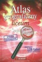 Okładka książki Atlas Geog. LO Świat+Polska twarda DEMART/PWN WZ