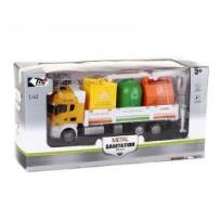 Opakowanie Auto metalowe duża śmieciarka