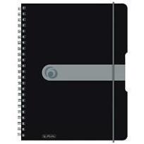 Opakowanie Brulion na spirali A4/80K kratka PP czarny