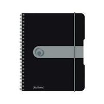 Okładka książki Brulion na spirali A5/80K kratka PP czarny