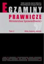 Okładka książki Egzaminy prawnicze Ministerstwa Sprawiedl.T2 Akta